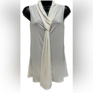 COPY - AMERICAN CITY WEAR Women Off White Heritage Ease Top Rhinestones Size Sm…